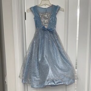 Sparkling Blue Kids cinderella play Dress